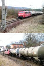 Achtung Zug fhrt durch !    Durch den verkauften Bahnhof Gundelshausen.