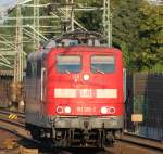 151 125-2 fhrt Solo durch Hannover/Linden Fischerhof zum GBF Linden. 6.8.09