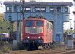 151 134-4 bei der Ausfahrt aus dem Gbf. Kln Gremberg , aufgenommen am 18.10.09