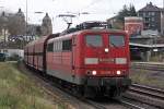 Die 151 088-2 in Wuppertal-Steinbeck , am 26,11,09