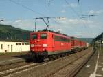 151 063-5 mit einem Gterzug in Oberwesel.23.5.2010