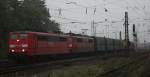 Die 151 021-3 fuhr am 28.09.2010 mit der 151 088-2 aus Aachen West aus.