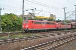 151 160-9, und 151 xxx, mit lerren Errzbomber in Lehrte am 25.09.10.