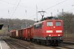 Die 151 077-5 fuhr am 12.03.2011 durch Kln West.