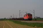 151 130-2 mit einem gemischten Gterzug in Neuss-Allerheiligen am 30.04.2011