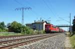 151 140-1 & 151 097-3 mit dem Erzpendler nach Hamburg in Vietznitz Richtung Friesack(Mark) unterwegs. 29.06.2011