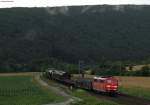 151 038-7 mit einem gemischten Gterzug bei Wernfeld 22.6.11