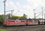 151 101 und eine weitere 151 in Lehrte am 02.08.2011.