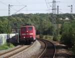 151 045-2 zieht am 23. August 2011 den Arcese KLV durch Asperg Richtung 	Bietigheim-Bissingen.