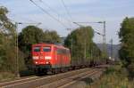 Die 151 031-2 fuhr am 24.09.2011 durch Bad Honnef.
