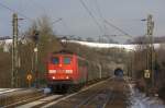 Die 151 135-1 am 07.02.2012 in Eilendorf.