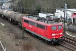 151 066-8 Tankkesselzug in Bad Honnef - 07.03.2012