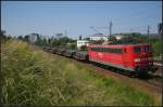 DB 151 149-2 mit Stahlbrammen am 18.06.2012 in Berlin Bornholmer Strae