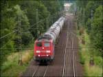 Unterwegs im Wurmtal bei Herzogenrath(Kr.Aachen) ist die 151 029-6 am Abend des   27.Juni 2012.Am Haken ein Kesselwagenzug.
