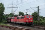 151 031-2 und eine weitere 151 mit einem Kohlezug in Dsseldorf-Eller am 28.06.2012