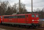 151 033-8 der DB Schenker Rail abgestellt am 28.12.2012 in Kreuztal.