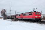 151 101-3 und 151 169-1 in Porz Wahn am 18.01.2013