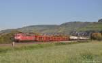 151 144 mit Gterzug am 11.10.2012 bei Himmelstadt