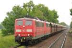 151 104-7+ 151 113-8 am 31.05.2013 bei Aligse.