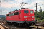 Nachschuss auf 151 121-1 am 08.06.2013, als sie auf der Fahrzeugparade des DB Museum Koblenz-Ltzel fuhr.