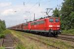 Die 151 160-9 und 151 xxx-x in Ratingen Lintorf am 24.06.2011 
