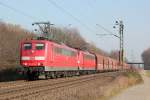151 077-5 & 151 022-1 bei Menden(Rhld) am 08.03.2013