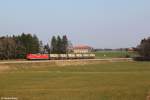 151 071 mit einem Güterzug am 14.03.2014 bei Rückstetten.