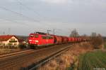 151 141 mit einem Güterzug am 22.03.2014 bei Ostermünchen.