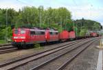 151 055-1 + 151 012-2 DB Schenker in Hochstadt/ Marktzeuln am 14.05.2014.