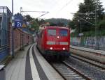 DB Schenker Rail 151 077-5 am 11.09.14 in Neckargemünd 