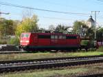DB Schenker Rail 151 101-3 mit leeren Autozug am 24.10.14 in Heidelberg Hbf 