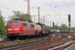 151 077-5 durchfährt Recklinghausen-Ost 10.5.2016