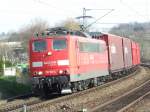 151 153-4 bei der Durchfahrt durch Asperg am 02.04.2007