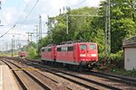 Nachschuss am 26.05.2015 auf  AK  151 113-8, als sie zusammen mit  AK  151 106-2 als Lokzug aus Richutng Hamburg Hansaport durch Harburg gen Maschen fuhr.