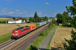 151 149 mit einem Containerzug am 18.07.2016 bei Stephansposching.