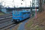 SRI Rail Invest 151 170-8 abgestellt in Hanau Hbf Südseite von einen Gehweg aus fotografiert am 22.01.18.
