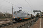 SaarRail 151 165-8 mit einem Flüssigeisenzug von Völklingen am 07.01.2019.