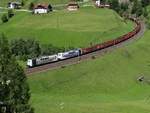 Lokomotion 151 074 und 151 060 bei der Sankt Jodok Kurve - 15-06-2017