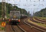 162.006 Hauser / Hectorrail mit Kesselwaggons durch Eberswalde Hbf am 15.07.2020.