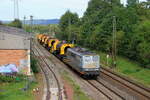 Deutschland
Lok 151 161 von SaarRail zieht einem Stahlzug, in Bous
20/9/2023