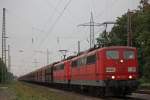 RBH 271 (151 079)+RBH 270 (151 025) am 23.9.13 mit einem Kohlezug in Ratingen-Lintorf.