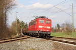 151 032-0 DB Schenker Rail bei Redwitz/ Rodach am 02.04.2012.