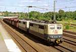 151 097 mit KC 59951 (Hamburg-Waltershof–Beddingen VPS) am 10.07.1997 in Buchholz (Nordheide)