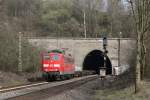 Die 151 085-8 fuhr am 25.03.2011 durch den Eilendorfer Tunnel.