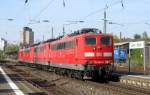 151 085-8 war eine der Lokomotiven des Lokzuges der am 6.4.11 durch Bonn-Beuel fuhr.