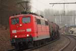 151 128-6 DB Schenker Rail in Michelau am 09.03.2013.