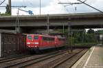 151 032-0 & 151 085-8 DB Schenker Rail Deutschland AG kamen durch Hamburg-Harburg gefahren und fuhren in Richtung Maschen weiter.