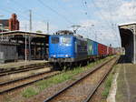 Am 30.07.2017 kam die 151 131 mit ihrem Containerzug aus Richtung Magdeburg nach Stendal und fuhr weiter Richtung Salzwedel.