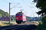 Railpool 151 049 (ex DB), vermietet an DB Cargo, allein in Richtung Rheine (Laggenbeck, 18.09.18).