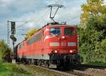 151 109-6 Doppeltraktion Güterzug durch Bonn-Beuel - 23.10.2015